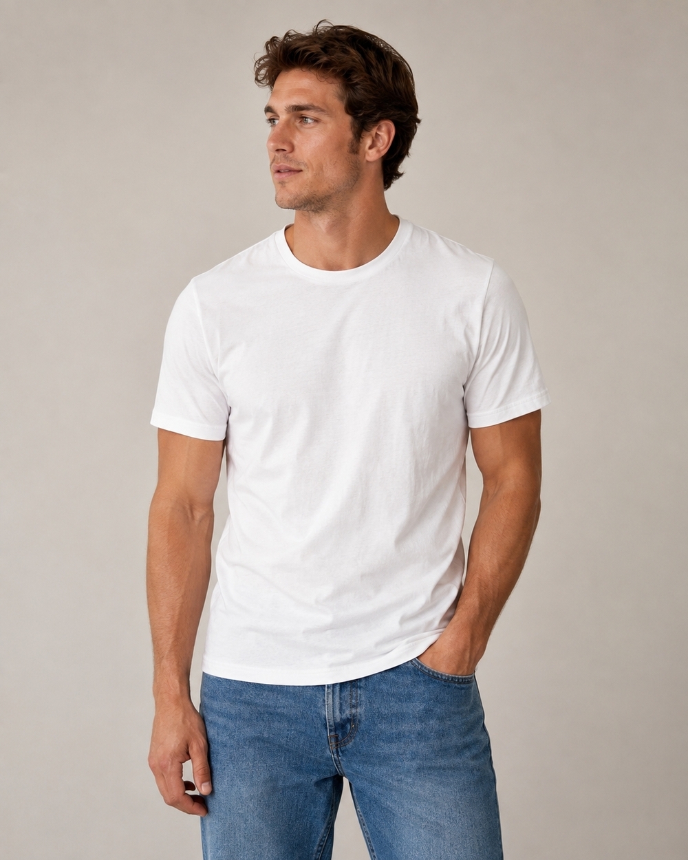 Old Navy Men's Soft-Washed White Crewneck T-Shirt Size S NWT
